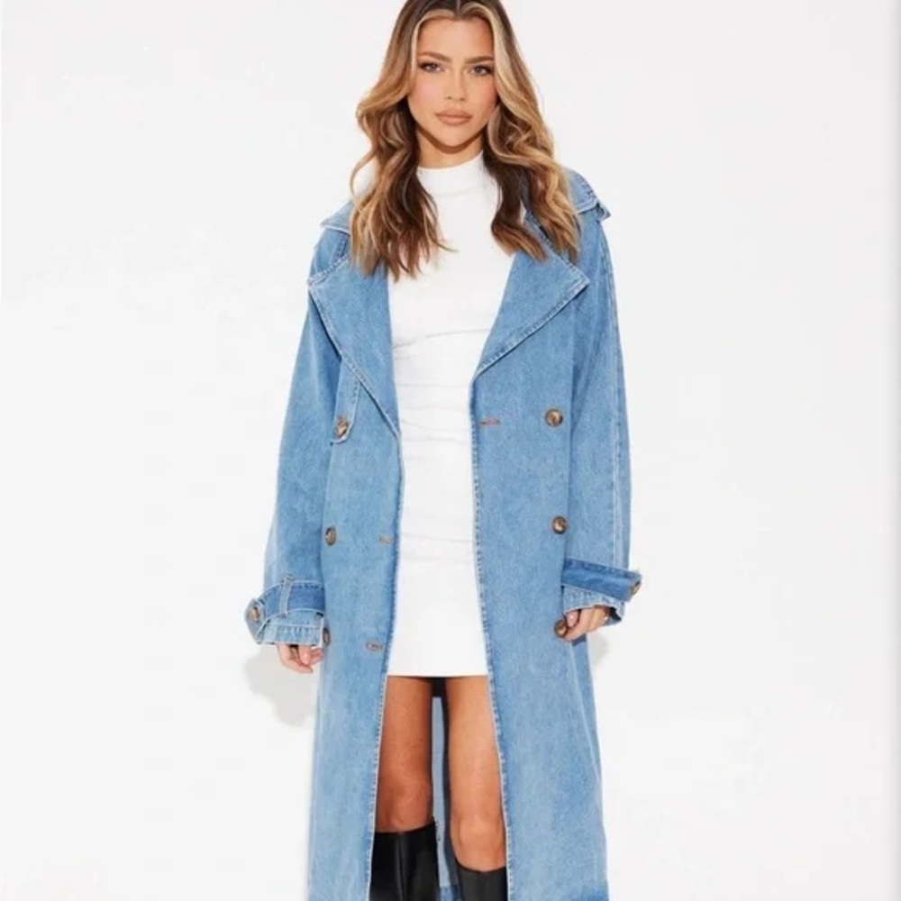Women's Blue Denim Coat